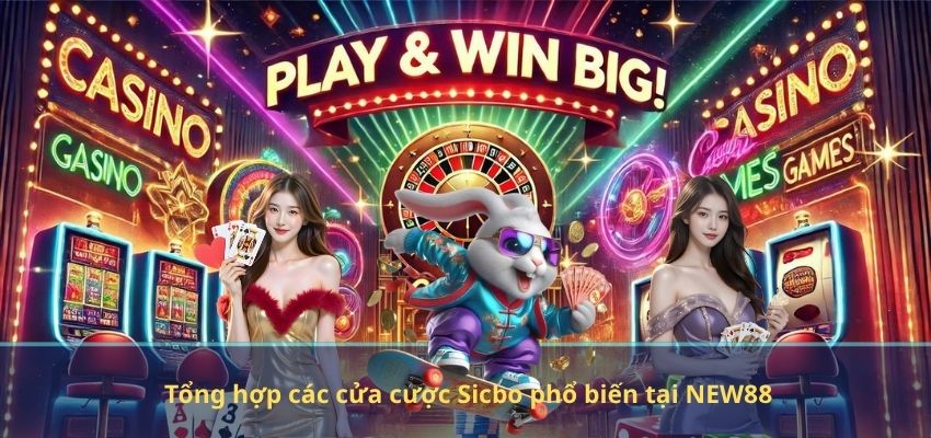 Hướng Dẫn Cách Chơi Sicbo NEW88 Chi Tiết Và Chiến Thuật Thắng Lớn Tổng hợp các cửa cược Sicbo phổ biến tại NEW88